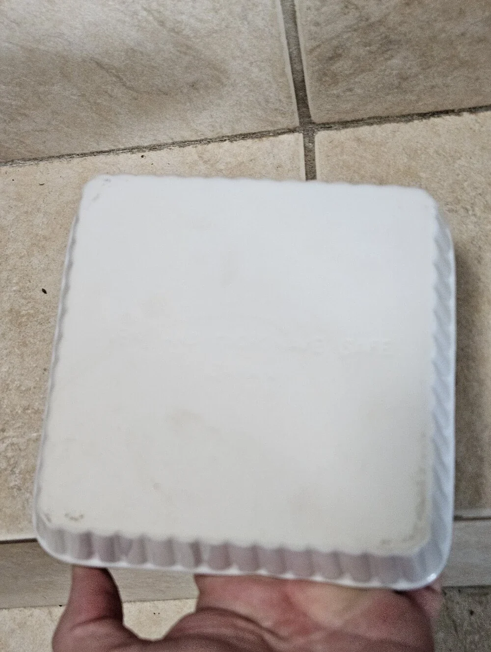 White square ceramic baking dish #baking #cooking